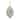 5" Birch Wood and Glitter Pine Cones Glass Finial Christmas Ornament