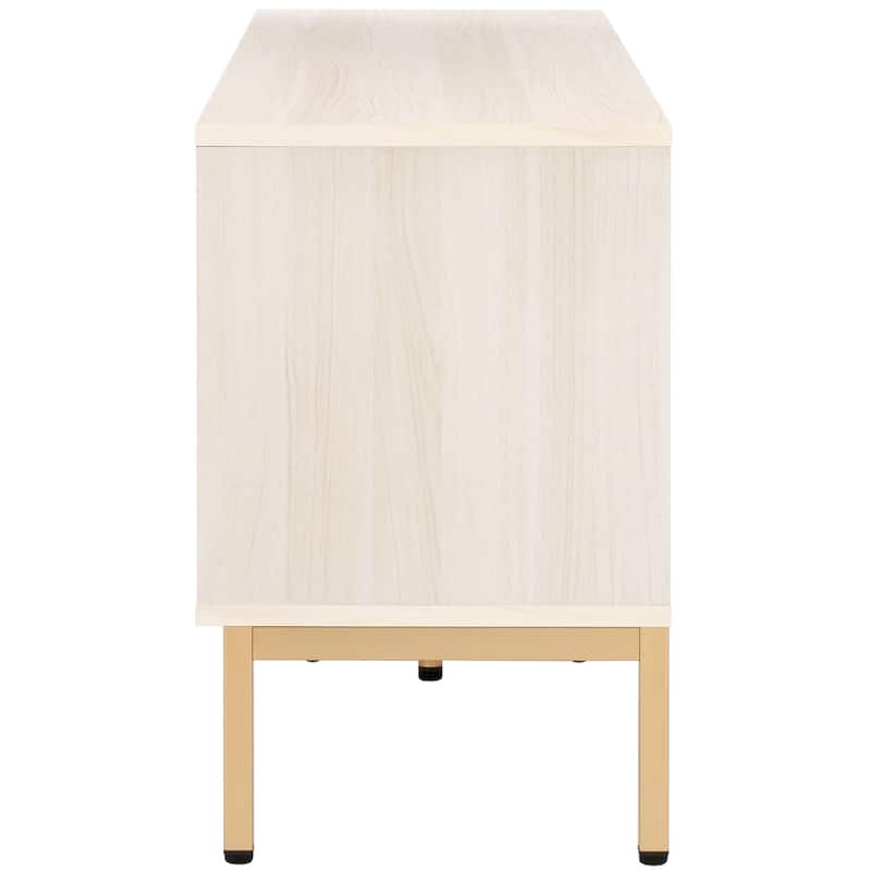 SAFAVIEH Lylia 4-Door Entertainment Media Stand (Fits up to 65" Flatscreen TV) - 60.8 in. x 17.7 in. x 24.6 in.