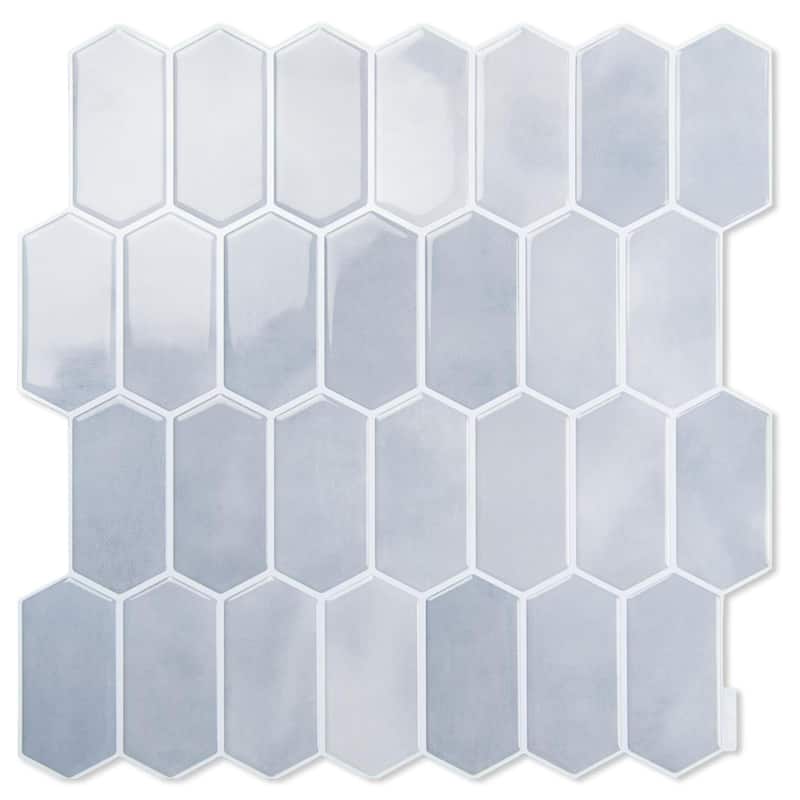 Art3d 10pcs Peel and Stick Backsplash Thickened Wall Tiles, 12''x12'', Cover 10 Sq.Ft.