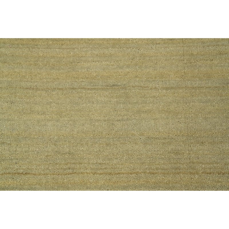 Hand Knotted Oriental 100% Wool Carpet Tribal Animal Pictorial Yellow & Gold Gabbeh Area Rug - 7' 11'' X 7' 11''