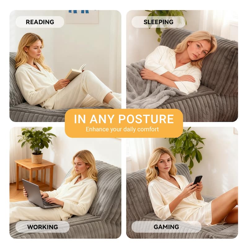 Modular Floor Chaise Lounge - Convertible Sofa Bed for Multi-Scene Use & Compact Spaces