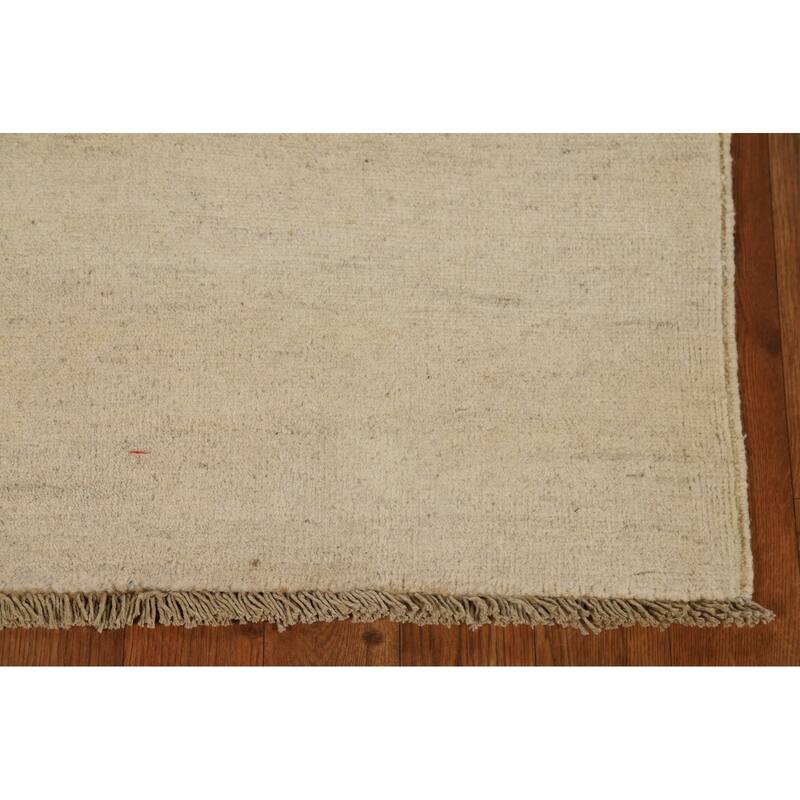 Modern Gabbeh Oriental Rug Hand-Knotted Foyer Wool Carpet - 2'8"x 3'11"