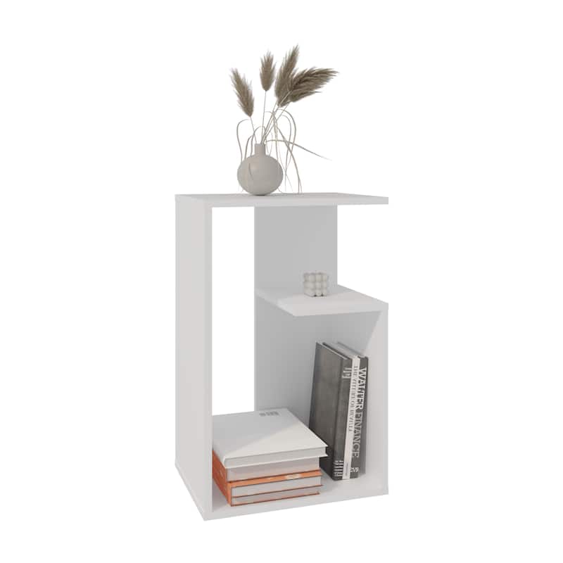 Side Table 25" H, 1 Shelf,full assembly required,FSC Certified CPSIA Compliant
