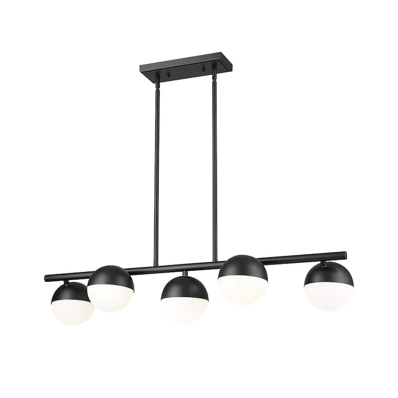 Z-Lite 7517-5L Realm Sphere 5 Light 42" Wide Linear Chandelier