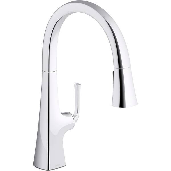 Shop Kohler K 22062 Graze Pull Down Kitchen Faucet Overstock