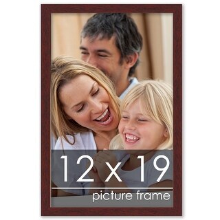 12x19 Frame 12x19 Traditional Walnut Complete Wood Picture Frame with UV Acrylic ...