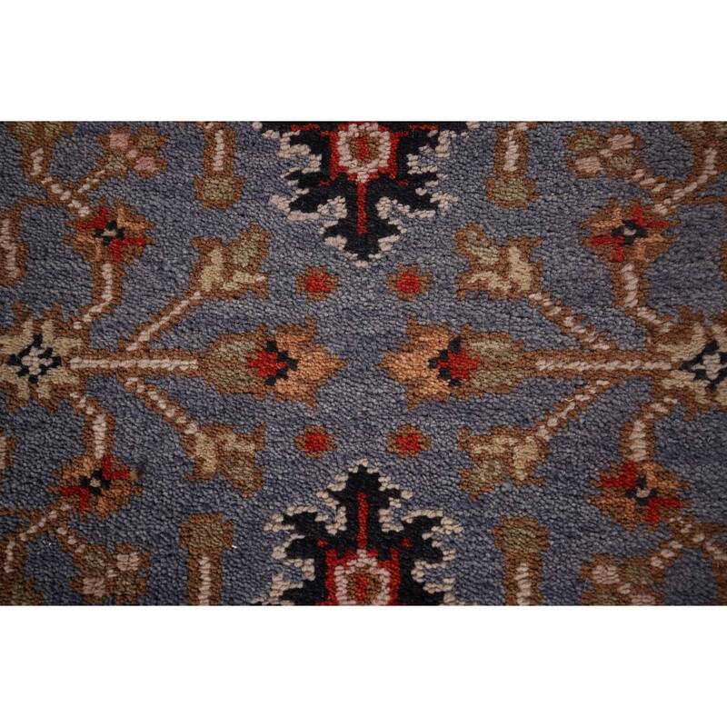 Blue Heriz Serapi Oriental Runner Rug Handmade Wool Carpet - 2'7"x 7'11"