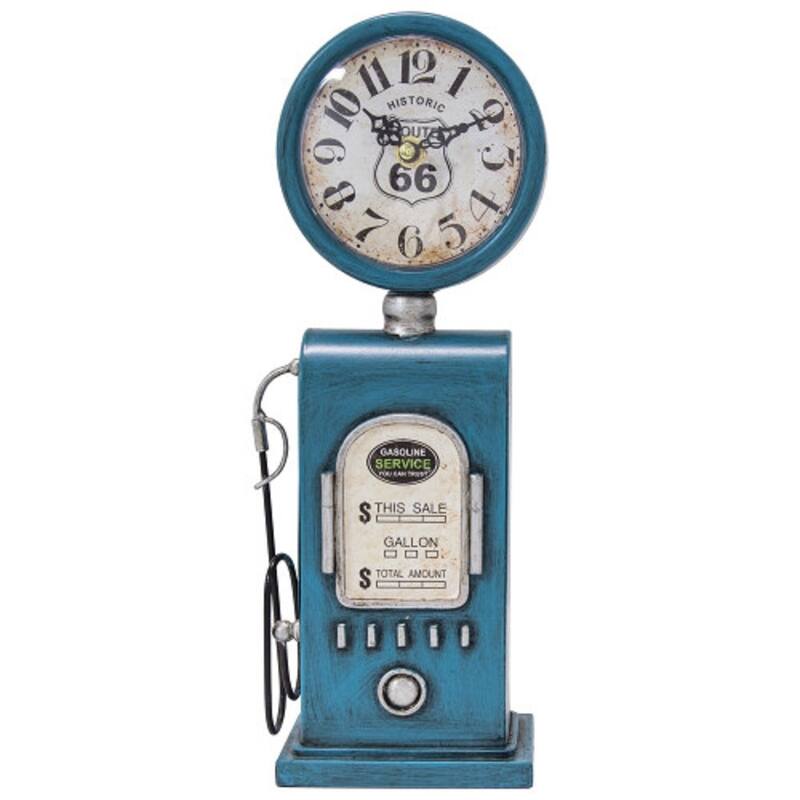 Yosemite Home Decor Ole Gas Pump Table Top Clock - 3 x 5.1 x 13.8