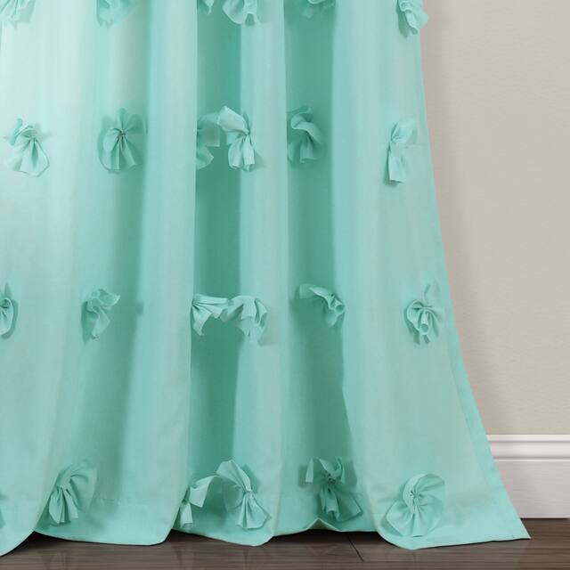 Silver Orchid Turpin Single Window Curtain Panel