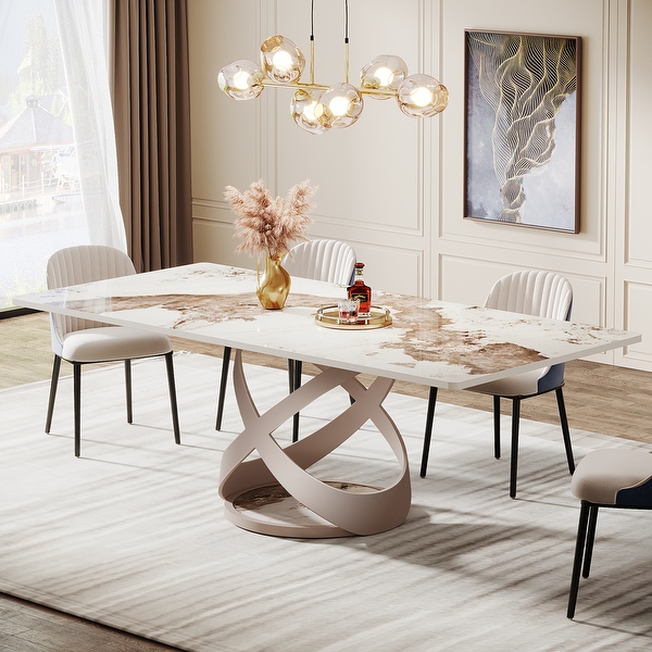 Blake reclaimed wood and concrete dining table discount