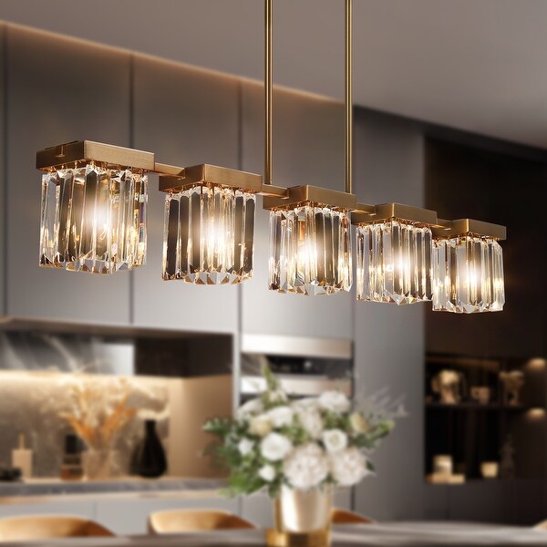 5 light chandelier with shades discount