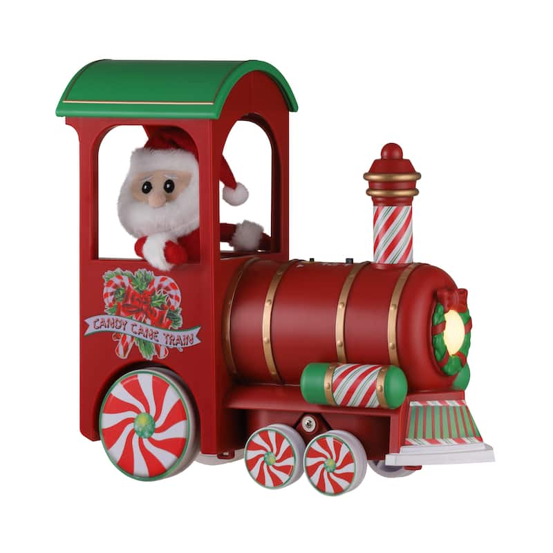 10 in. Animated Vintage Holiday Train Circler
