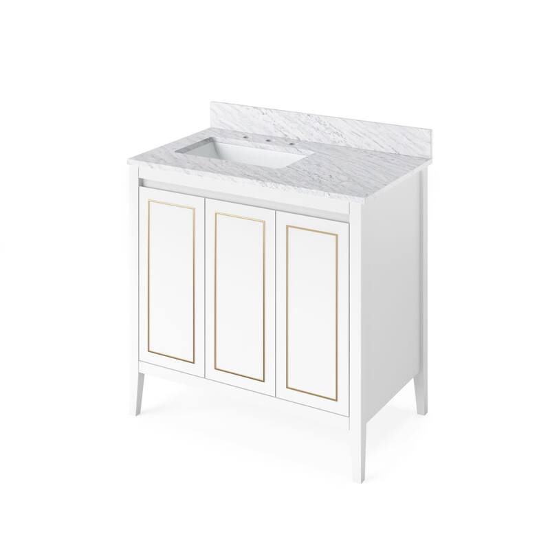 Jeffrey Alexander VKITPER36R-MARBLE Percival II 36" Free Standing