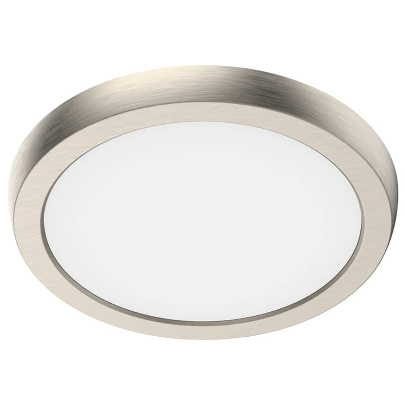 Nuvo Lighting 62/1910 7" Wide LED Flush Mount Drum Ceiling Fixture - - Brushed Nickel