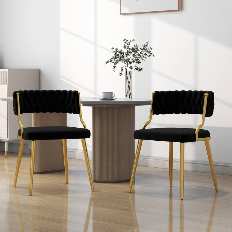 Modern Velvet Dining Chairs Set of 2