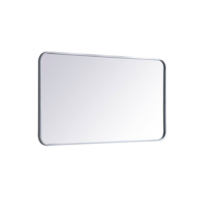 Ezra Soft Corner Metal Rectangular Mirror