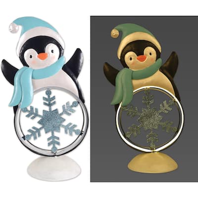 LED Penguin Tabletop 14"