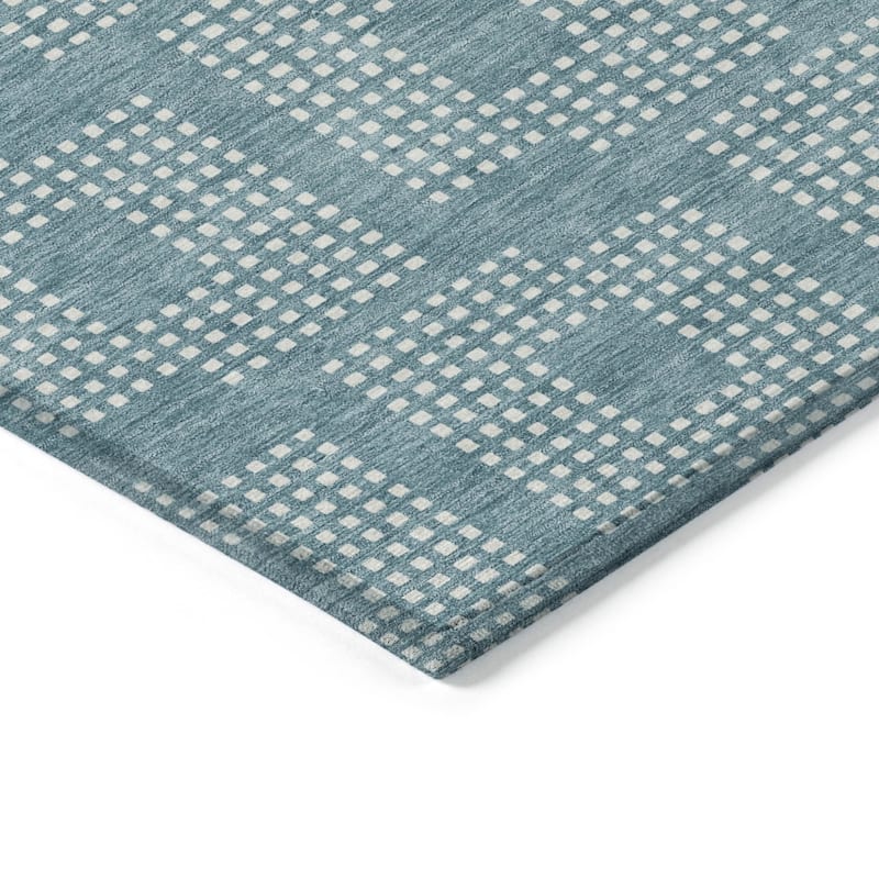 HomeRoots Geometric Transitional Rectangle Outdoor Rug