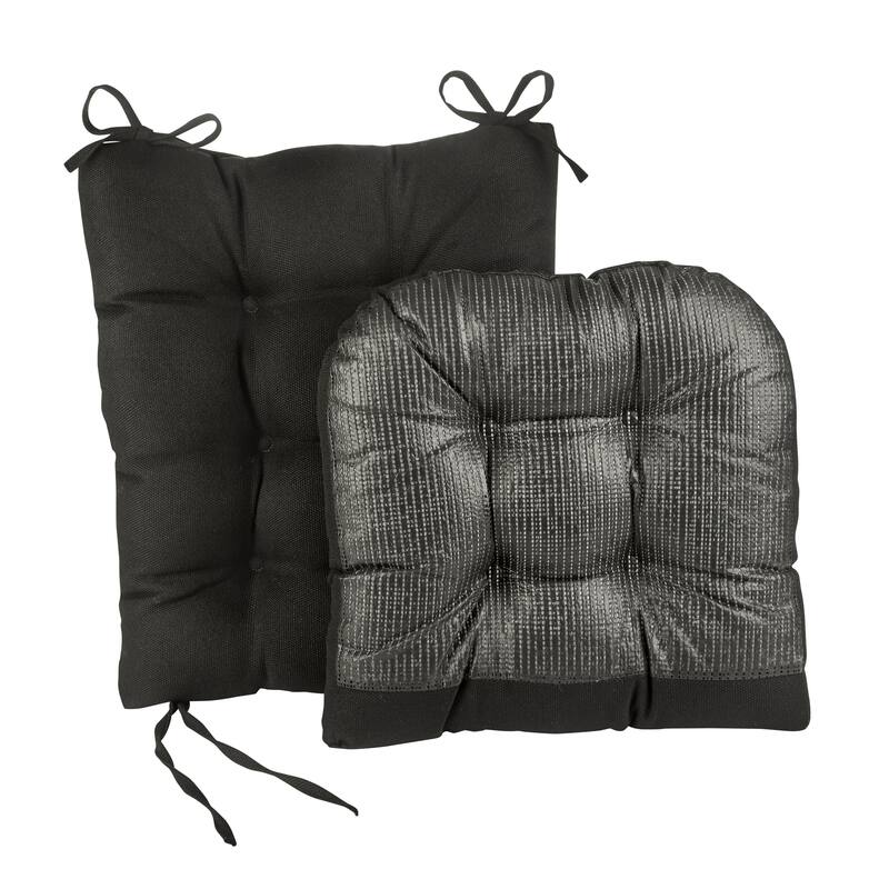 Klear Vu Non-Slip Omega Jumbo Rocking Chair Cushion Set