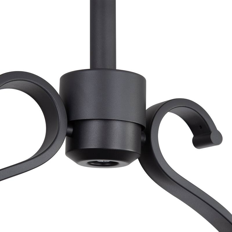 23.6" Industrial Wet Outdoor Caged Ceiling Fan with Light and Remote