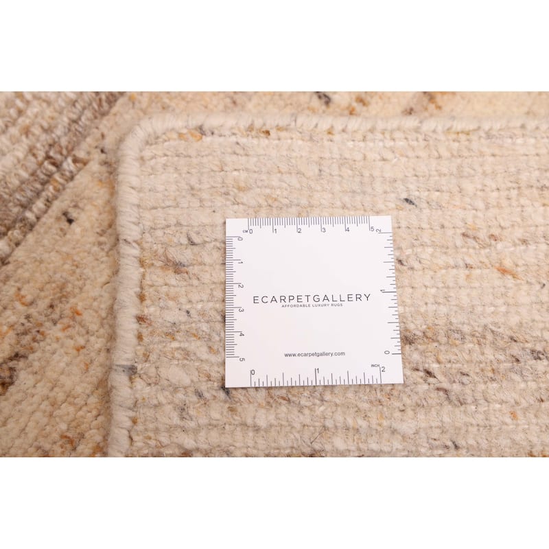 ECARPETGALLERY Hand-knotted Opulence Beige Wool Rug - 7'11 x 9'5