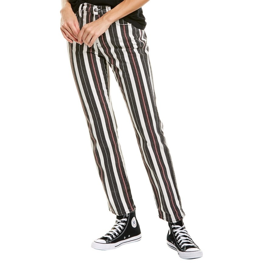 frame le sylvie band stripe jeans