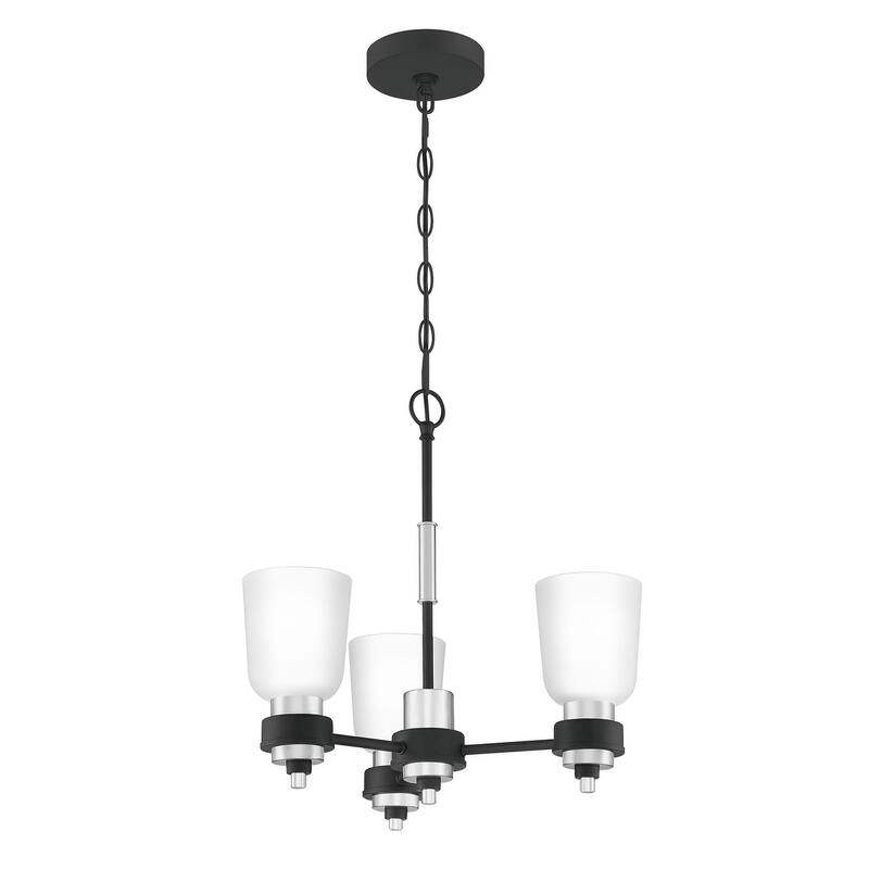 Quoizel Conrad 3-Light 19" Transitional Chandelier in Brushed Nickel