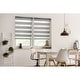 preview thumbnail 1 of 2, Day & Night Dual Layer Zebra Window Roller Blind 30in x 48in Grey - 48"L x 30"W