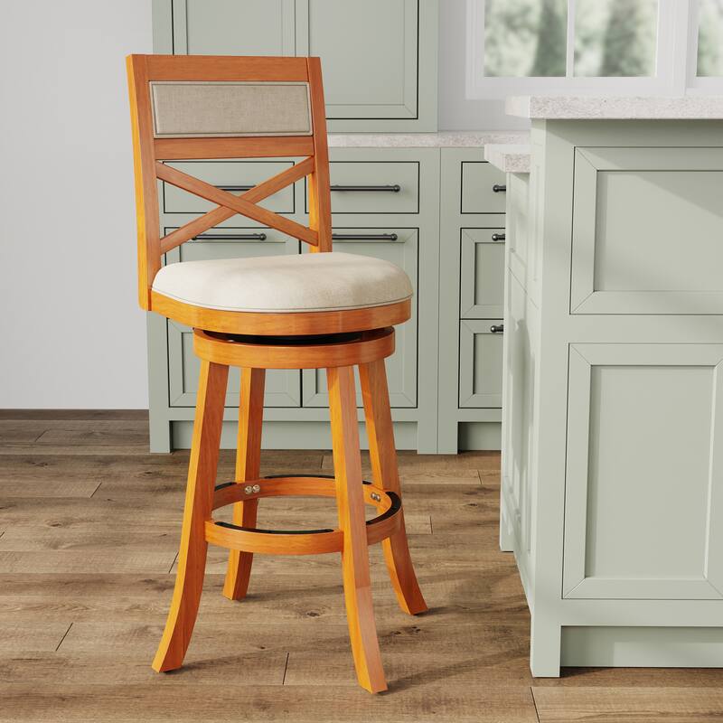 DTY Indoor Living Meeker X-Back Swivel Stool