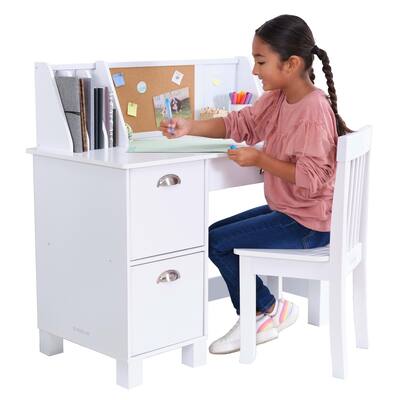Children's Wooden Study Desk with Chair