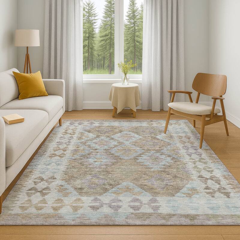 Premium Washable Super Soft Traditional Global Mayfield Rug