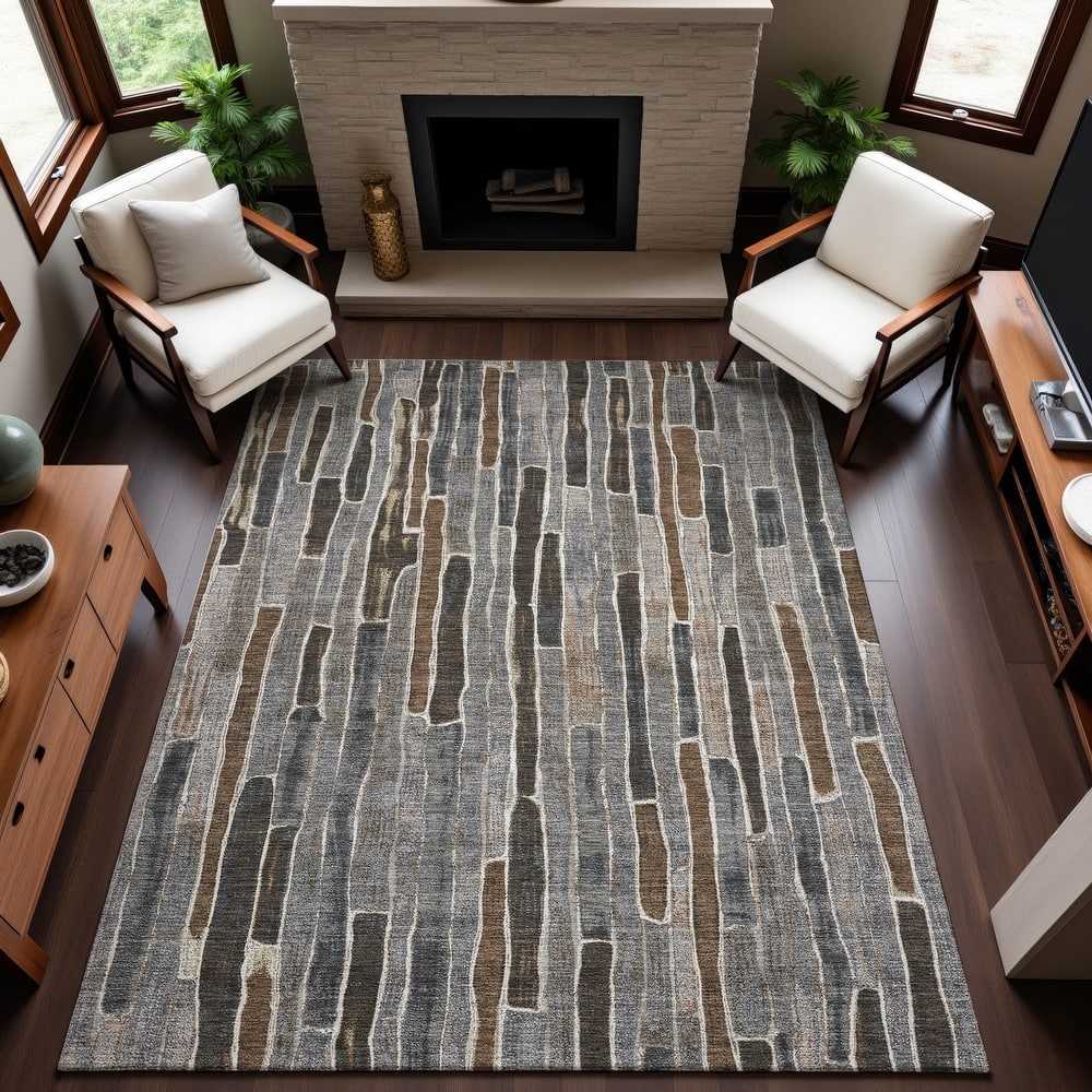 Premium Washable Super Soft Modern Stripes Mayfield Rug