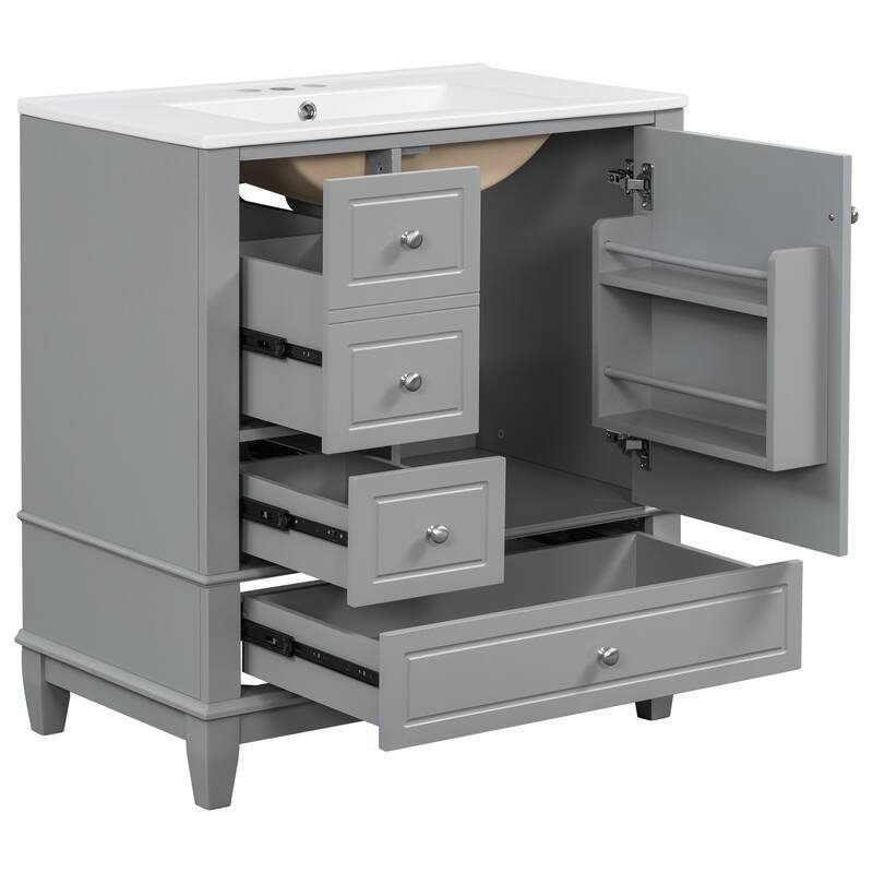 Christopher Knight Home 30" Stylish and Functional Bathroom Vanity with Sink