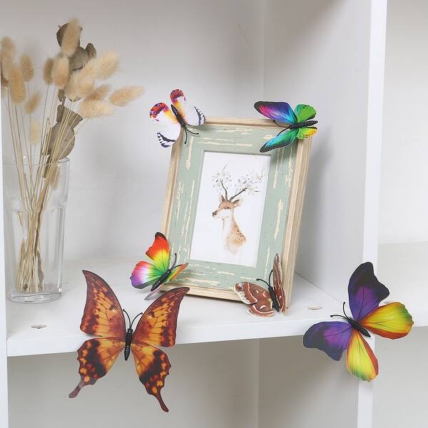 Shop 24pcs 3d Butterfly Wall Sticker Decal Room Decoration For