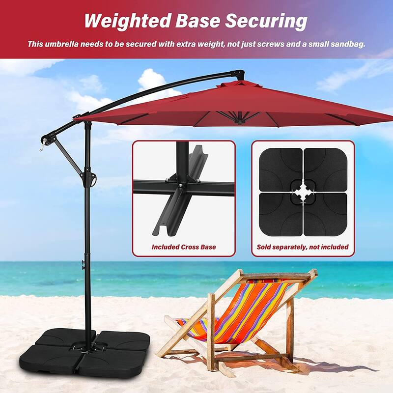 10ft Offset Umbrella Cantilever Patio Hanging Umbrella Bed Bath & Beyond 38337584
