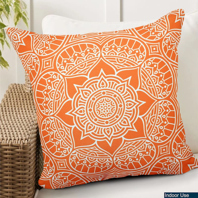 Premium Indoor/Outdoor Throw Pillows with Inserts for Patio Furniture, Chairs, and Indoor Décor |18''X18'' | 12''X20''