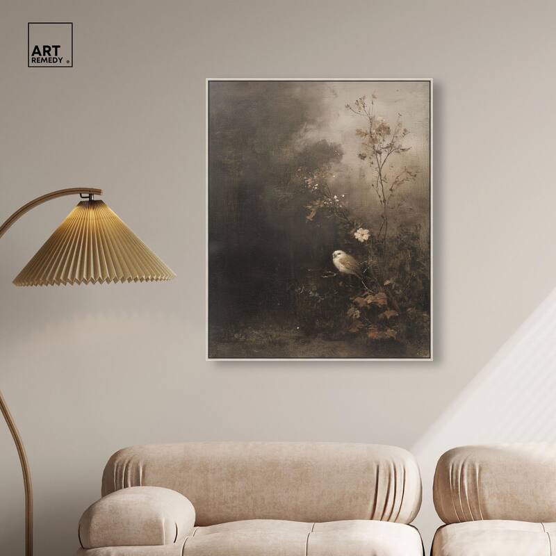 Owl in the Shadows II Canvas by Art Remedy