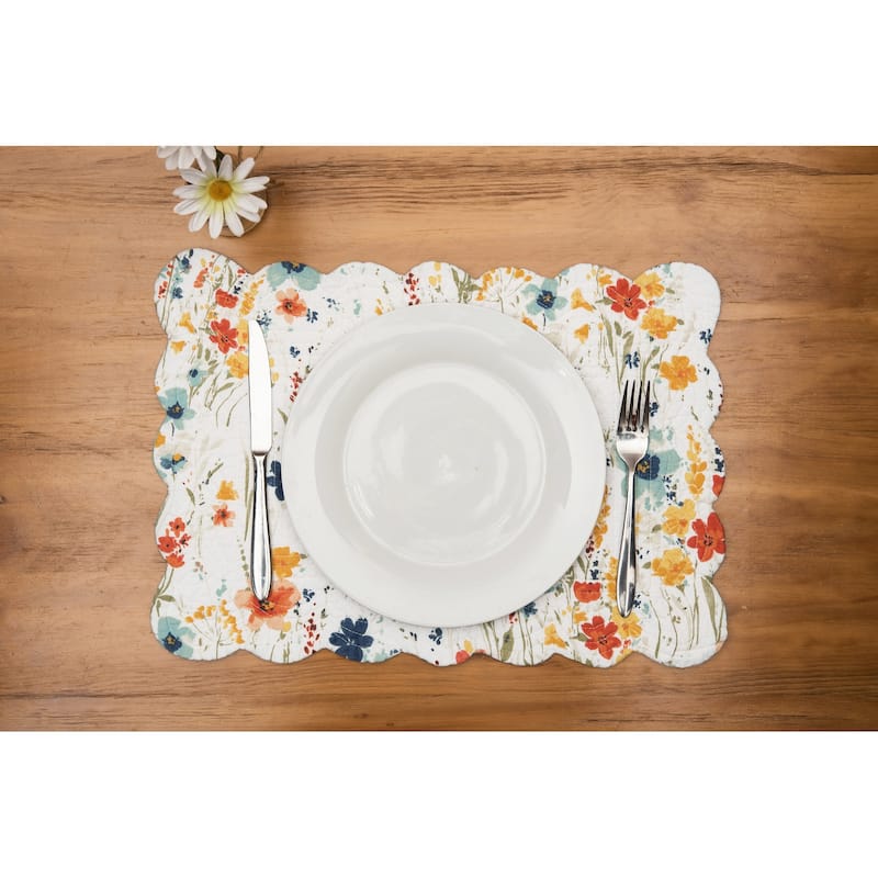 Sheila Quilted Placemat Set 6