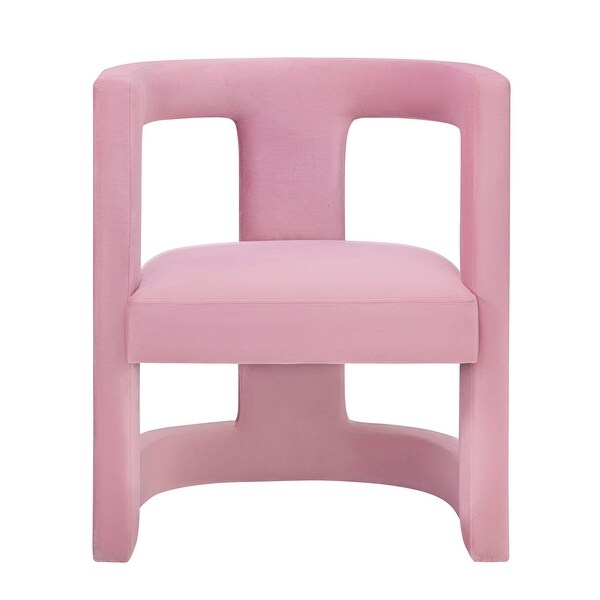 overstock pink velvet chair
