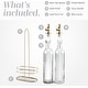 preview thumbnail 93 of 196, COOK WITH COLOR Glass Olive Oil Bottle Dispenser - 2 Pack- 17oz Oil and Vinegar Carafe Decanter