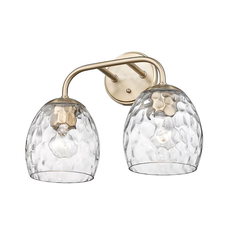 Millennium Lighting Gallos Vanity Light with Clear Thumbprint Glass Shades