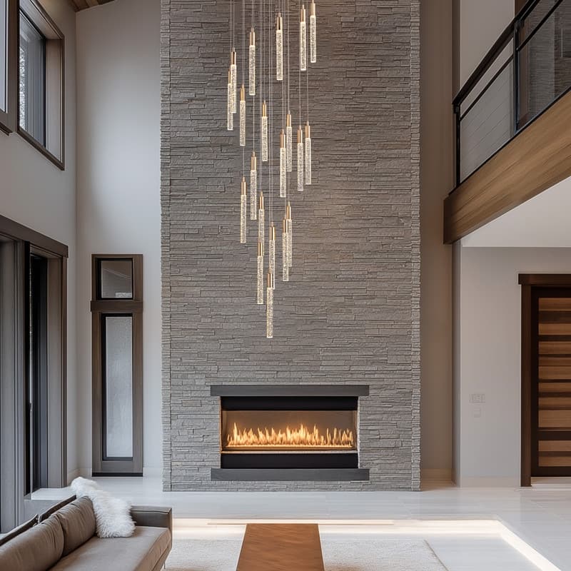 20-Light Gold Crystal Chandeliers Modern Flush Mount Ceiling Chandelier High LED Dimmable Ceiling Chandelier for Entryway