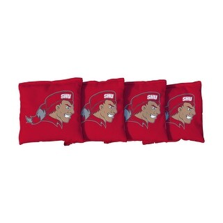 Sacred Heart Pioneers Red Cornhole Bags