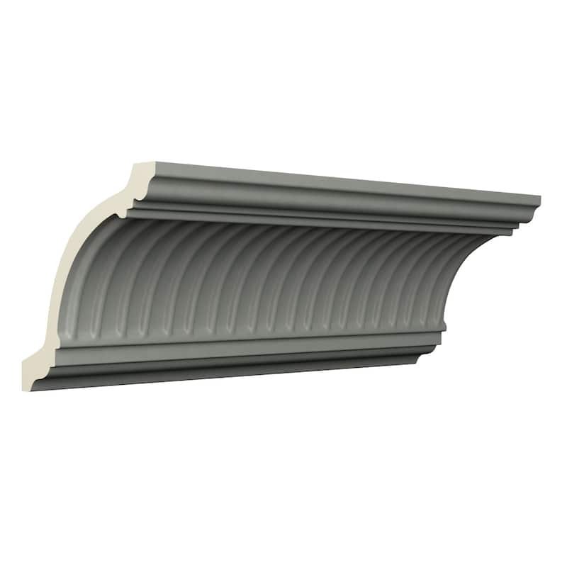 4 1/2"H x 4 3/4"P x 6 5/8"F x 96"L Elizabeth Crown Moulding - 1-Pack