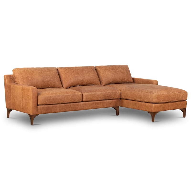 Poly & Bark Sorrento Sectional - Genuine Italian Leather