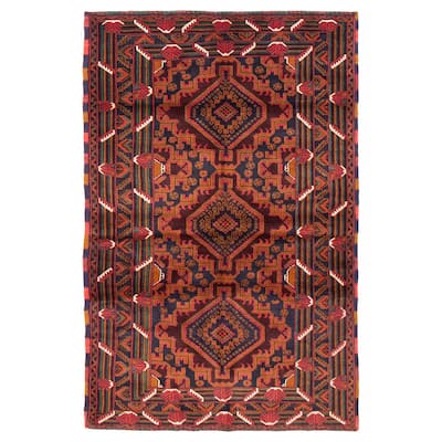 Teimani Brown Rug 3'10" x 6'0" - 3'10 x 6'0