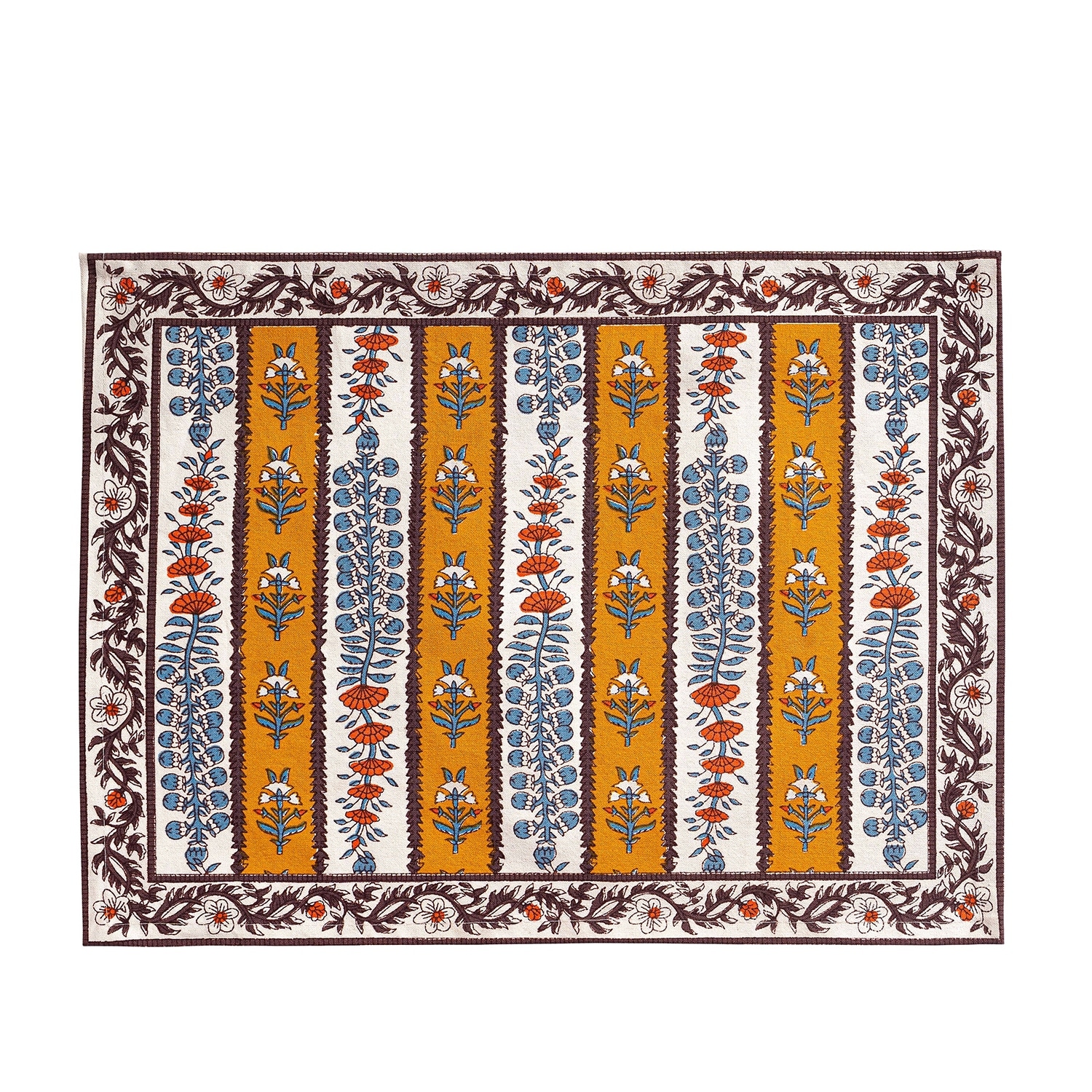 Couleur Nature Provence Avignon Mats - Set of 6 - Dijon/Blue