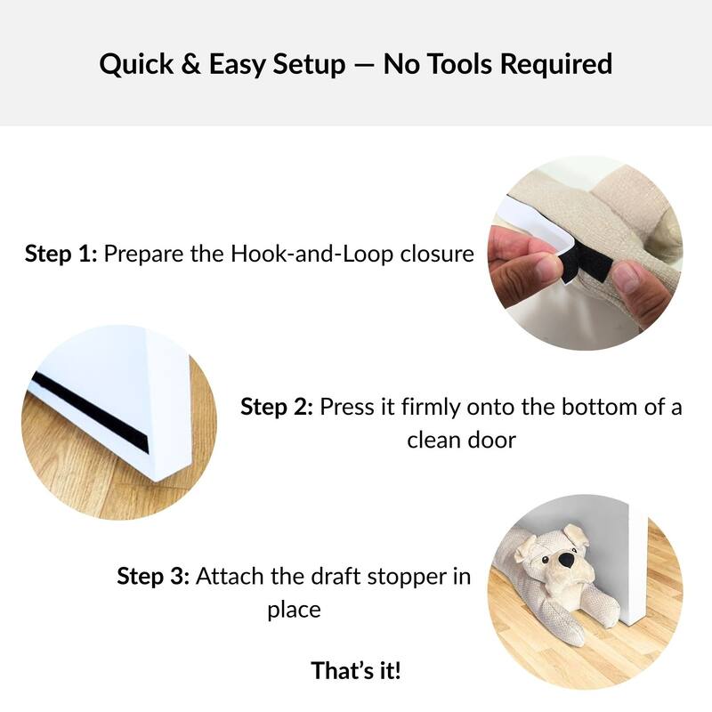 Dog-Shaped Draft Stopper 35 Inches