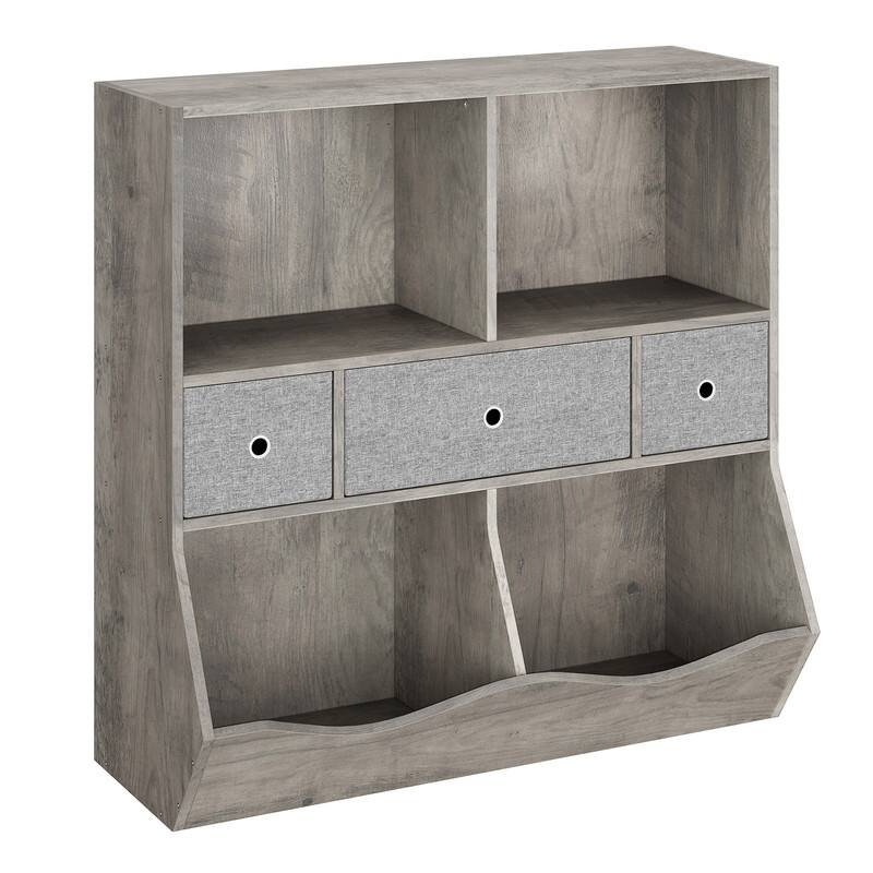 Non-woven drawer storage bookshelf