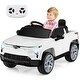 preview thumbnail 4 of 18, Gymax Ride on Car 12V Licensed Chevrolet Truck Kids' Electric Vehicles White